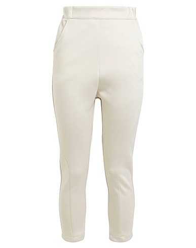 NOSTRASANTISSIMA Casual trouser Beige 96% Cotton, 4% Elastane