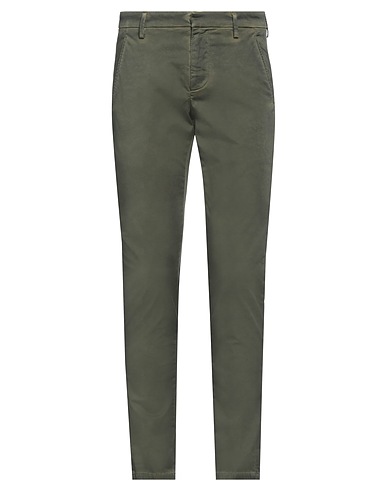 DONDUP Casual trouser Military green 97% Cotton, 3% Elastane