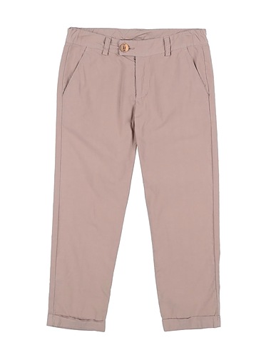 LE PETIT COCO Pantalone Cammello 100% Cotone