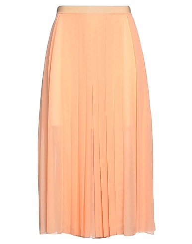 CHLOÉ Midi skirt Salmon pink 54% Acetate, 26% Polyamide, 20% Silk
