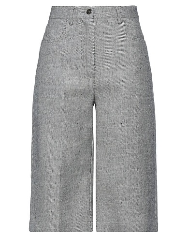 8PM Casual pants Black 60% Linen, 40% Cotton