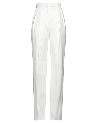 SPORTMAX Casual trouser Cream 57% Cotton, 43% Viscose