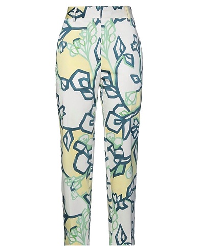 OTTOD'AME Casual trouser Light green 97% Cotton, 3% Elastane