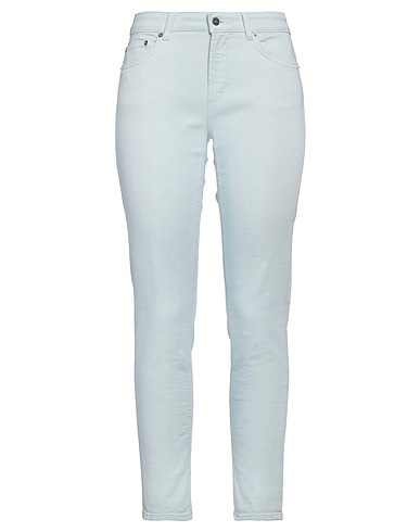 DONDUP Denim pants Sky blue 92% Cotton, 6% Elastomultiester, 2% Elastane