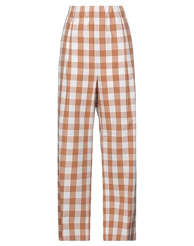 JEJIA Pantalone Cammello 84% Cotone, 16% Lino