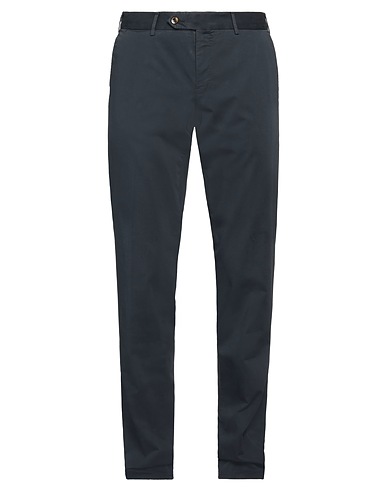PT Torino Casual trouser Navy blue 96% Cotton, 4% Elastane