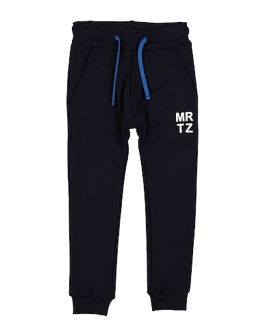 MANUEL RITZ Casual trouser Midnight blue 100% Cotton