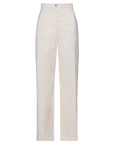LA COLLECTION Pantalone Avorio 54% Lana Vergine, 42% Viscosa, 4% Elastan
