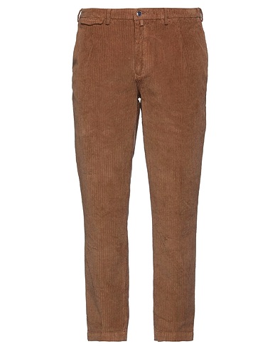 BARBATI Casual trouser Brown 97% Cotton, 3% Elastane