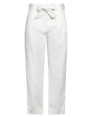 DONDUP Casual pants White 98% Cotton, 2% Elastane