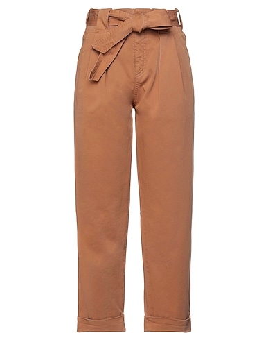 DONDUP Casual pants Brown 98% Cotton, 2% Elastane