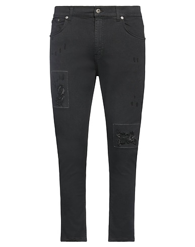 DONDUP Pantaloni jeans Nero 88% Cotone, 7% Elastomultiestere, 5% Elastan