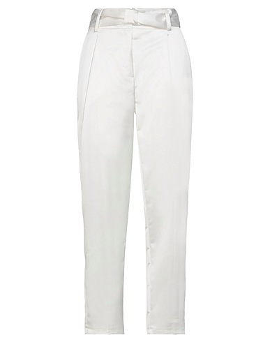TWENTY EASY by KAOS Casual pants Ivory 97% Polyester, 3% Elastane