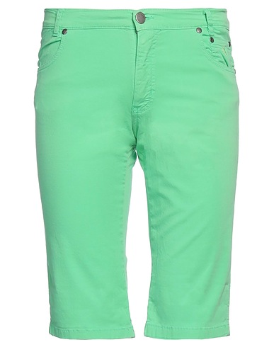 JECKERSON Shorts & Bermuda Light green 97% Cotton, 3% Elastane