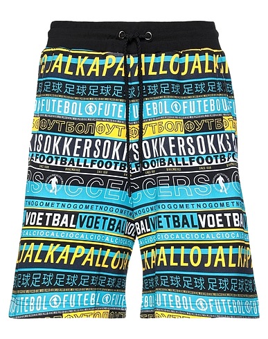 BIKKEMBERGS Shorts & Bermuda Black 100% Cotton, Elastane