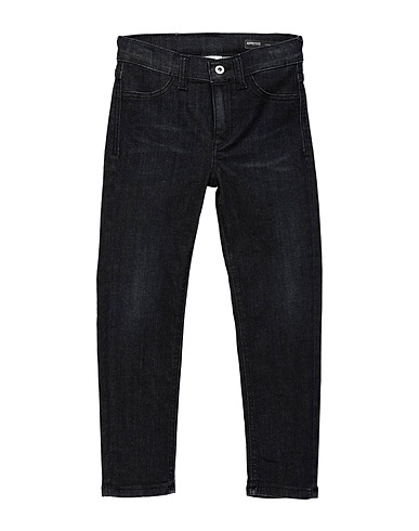 DONDUP Denim trousers Black 90% Cotton, 7% Polyester, 3% Elastane