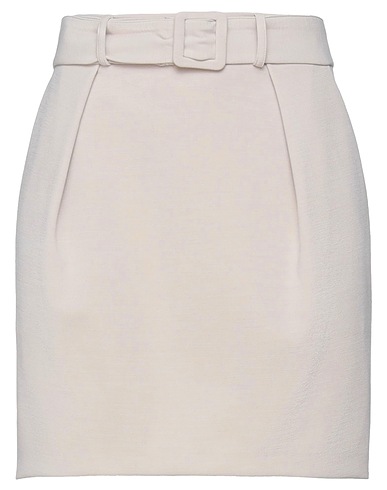 PATRIZIA PEPE Mini skirt Grey 84% Polyester, 11% Viscose, 5% Elastane