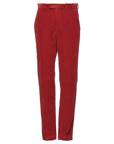 MAISON MARGIELA Casual trouser Brick red 100% Cotton, Viscose