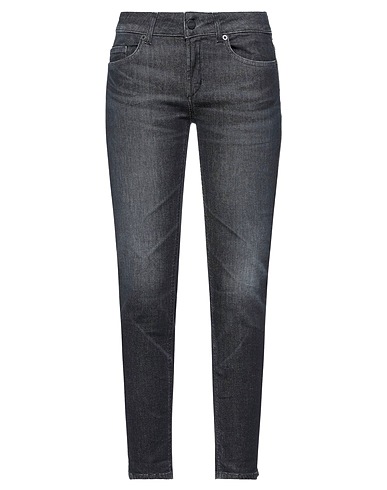 DONDUP Denim trousers Charcoal 92% Organic cotton, 6% Elastomultiester, 2% Elastane