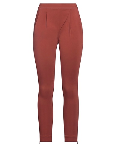 SIMONA CORSELLINI Pantalone Marrone 96% Viscosa, 4% Elastan