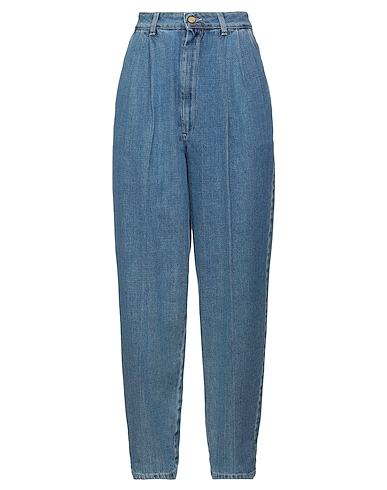 ALYSI Denim pants Blue 100% Cotton
