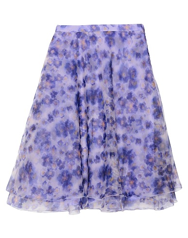 ELISABETTA FRANCHI Midi skirt Purple 100% Polyester