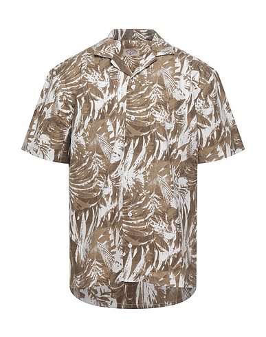 JAB POWER PUNCH Patterned shirt Khaki 100% Cotton
