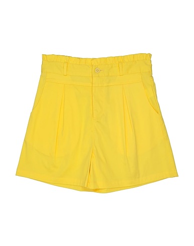 FUN & FUN Shorts & Bermuda Yellow 97% Cotton, 3% Elastane