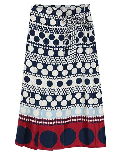VALENTINO GARAVANI Midi skirt Blue 63% Viscose, 37% Silk