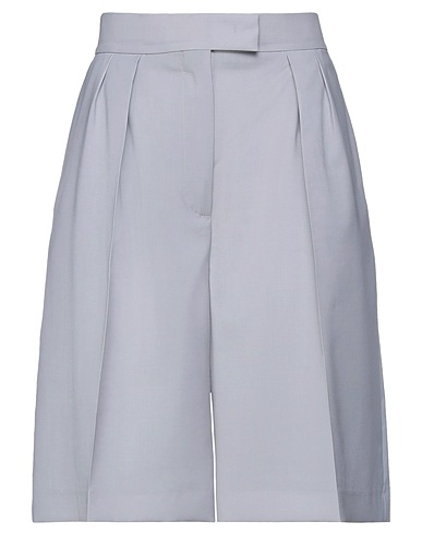 MSGM Shorts & Bermuda Light grey 100% Virgin Wool