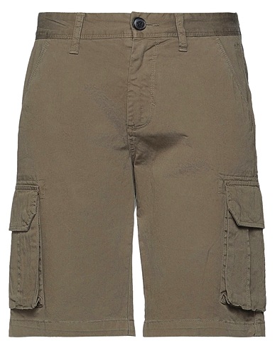 SUN 68 Shorts & Bermuda Military green 97% Cotton, 3% Elastane