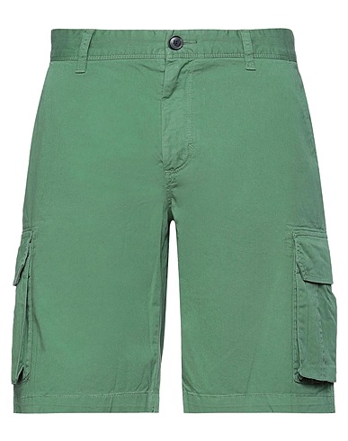 SUN 68 Shorts & Bermuda Green 97% Cotton, 3% Elastane