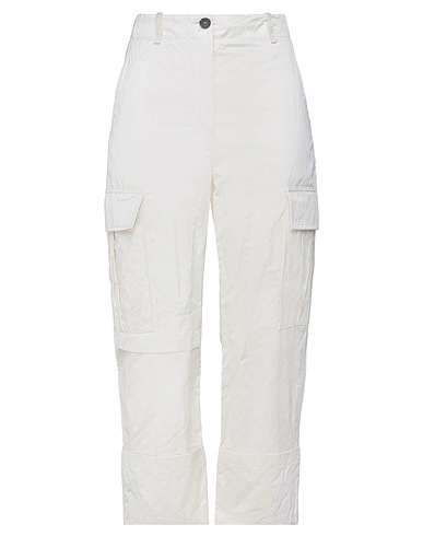 ERIKA CAVALLINI Casual pants Ivory 62% Polyester, 34% Cotton, 4% Metal