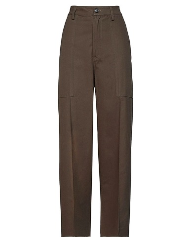 GRIFONI Casual pants Military green 100% Cotton