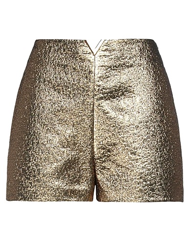 VALENTINO GARAVANI BOTTOMWEAR Gold 40% Polyester, 29% Cotton, 19% Metal, 10% Viscose, 2% Polyamide