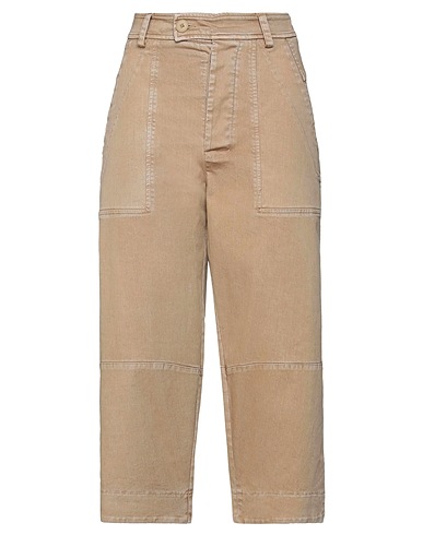 ALPHA STUDIO Casual pants Camel 100% Cotton