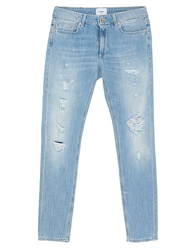 DONDUP Denim trousers Blue 89% Cotton, 11% Elastomultiester