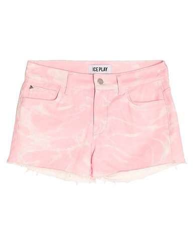ICE PLAY Denim shorts Pink 98% Cotton, 2% Elastane