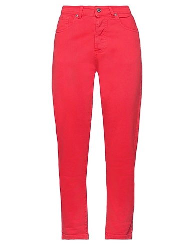 SOUVENIR Pantalone Rosso 97% Cotone, 3% Elastan