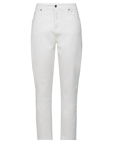 SOUVENIR Pantalone Bianco 97% Cotone, 3% Elastan