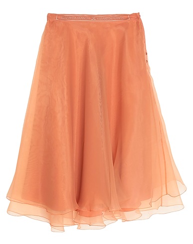 ELISABETTA FRANCHI Gonna midi Cipria 100% Poliestere