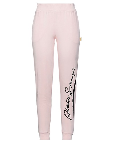 PLEIN SPORT Casual trouser Light pink 93% Cotton, 7% Elastane