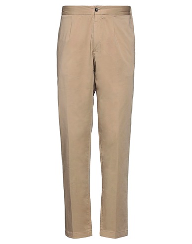 DEVORE INCIPIT Casual pants Sand 96% Cotton, 4% Elastane