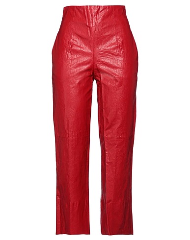 TWINSET Pantalone Rosso 65% Viscosa, 19% Poliestere, 11% Cotone, 5% Altre Fibre