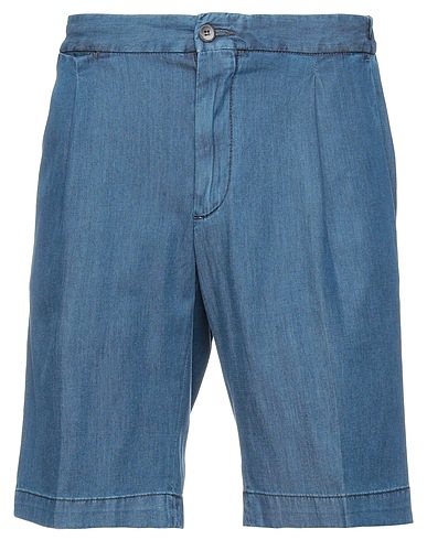 DEVORE INCIPIT Denim shorts Blue 55% Lyocell, 43% Cotton, 2% Elastane