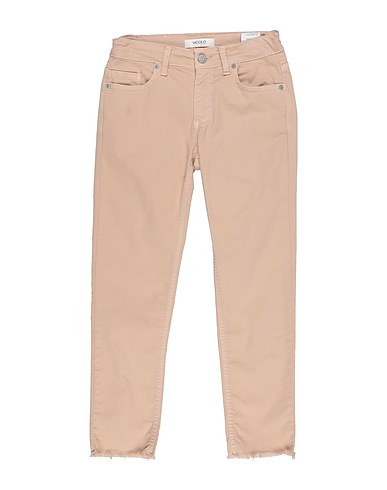 VICOLO Denim trousers Beige 97% Cotton, 3% Elastane