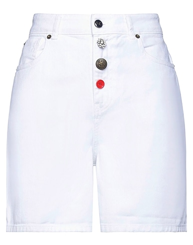 SEMICOUTURE Shorts & Bermuda White 100% Cotton