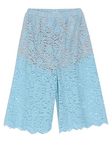 SEMICOUTURE Casual trouser Sky blue 74% Cotton, 26% Polyamide