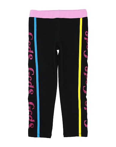 GCDS MINI Gym leggings Black 90% Cotton, 10% Lycra®