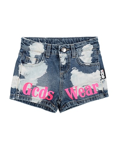 GCDS MINI Denim shorts Blue 100% Cotton